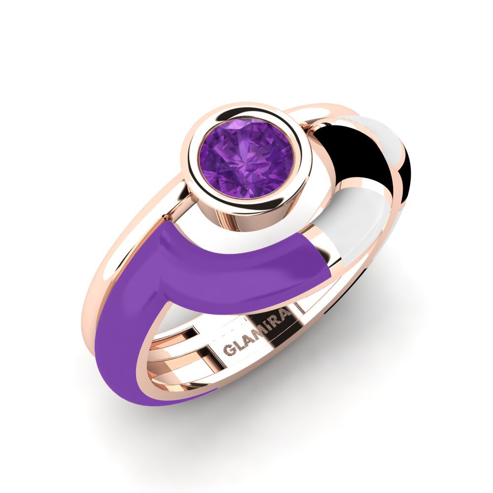Amethyst Ring Rondek SET