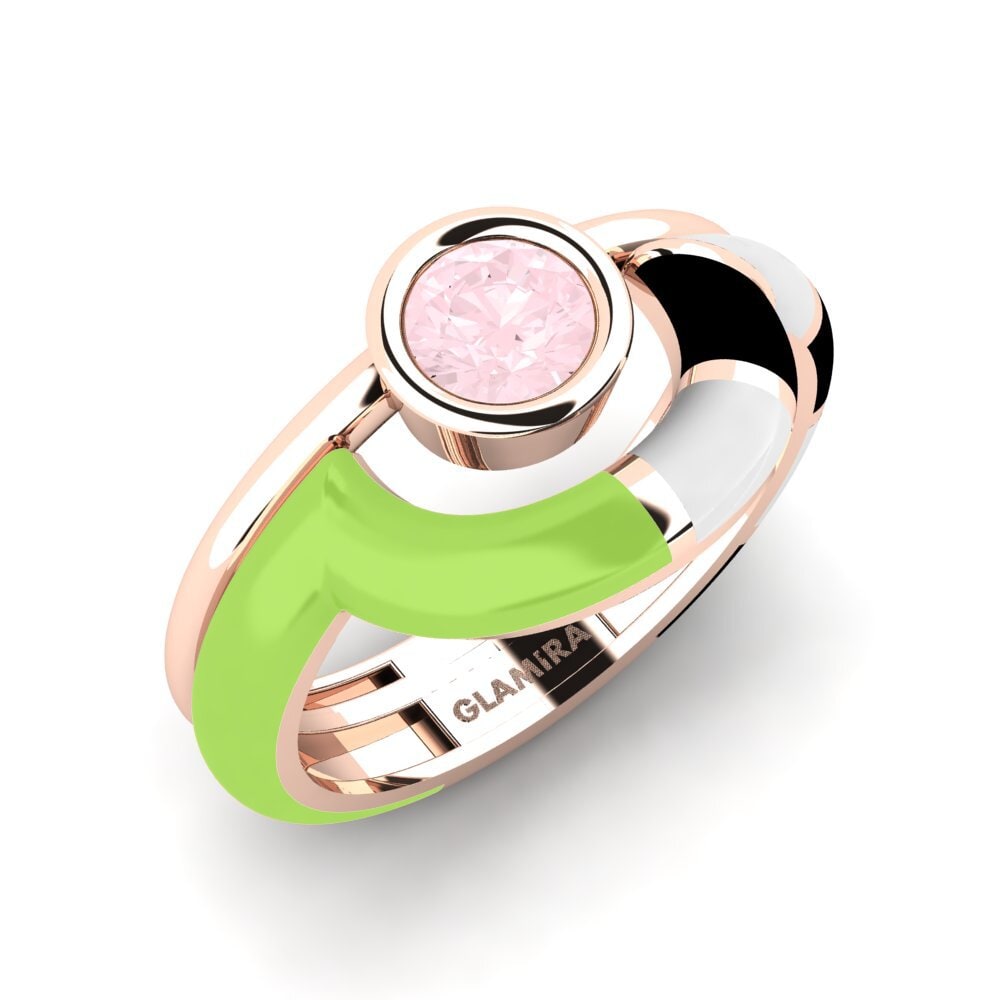 Rose Quartz Ring Rondek SET