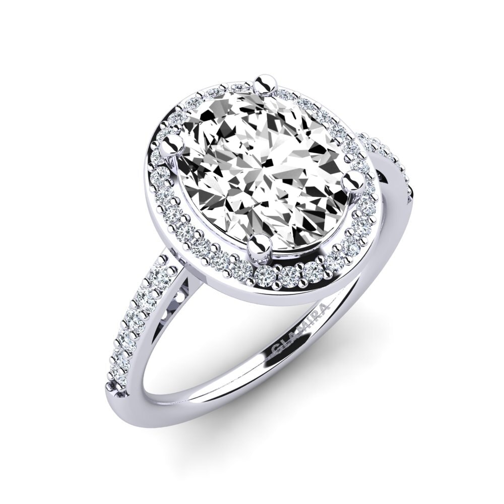 Moissanite Engagement Ring Ropelina