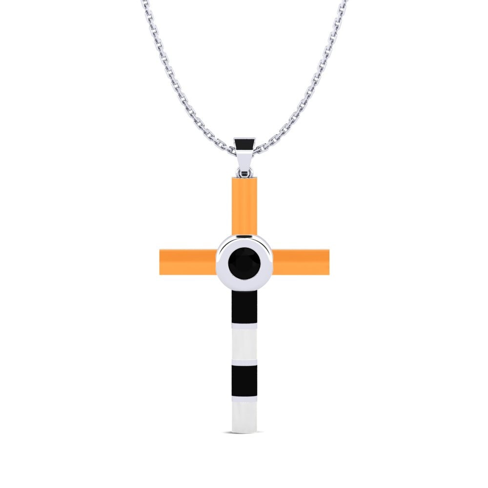 Black Sapphire Women's Pendant Rosado