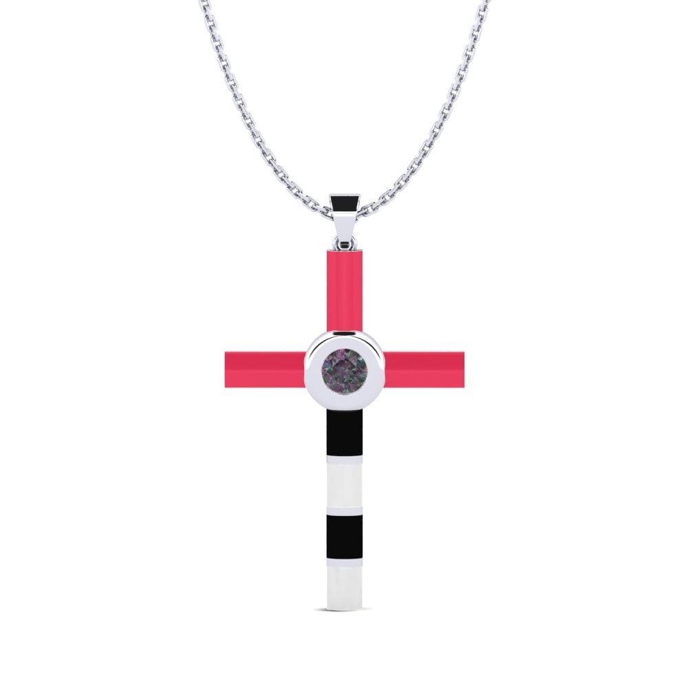 Mystic Topaz Women's Pendant Rosado