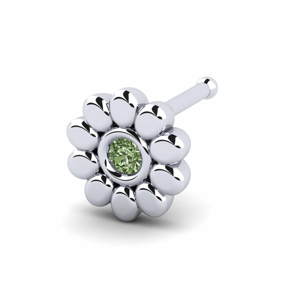 Groene Diamant Neus Pin Rosaela