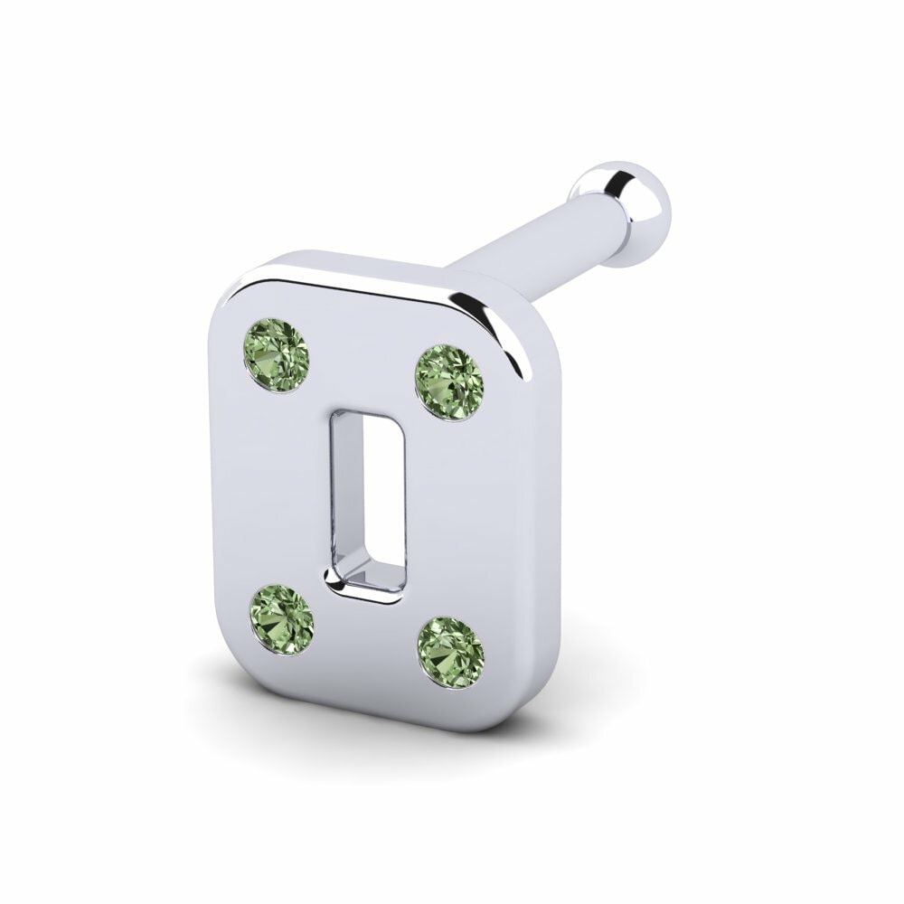 Groene Diamant Neus Pin Rosangela