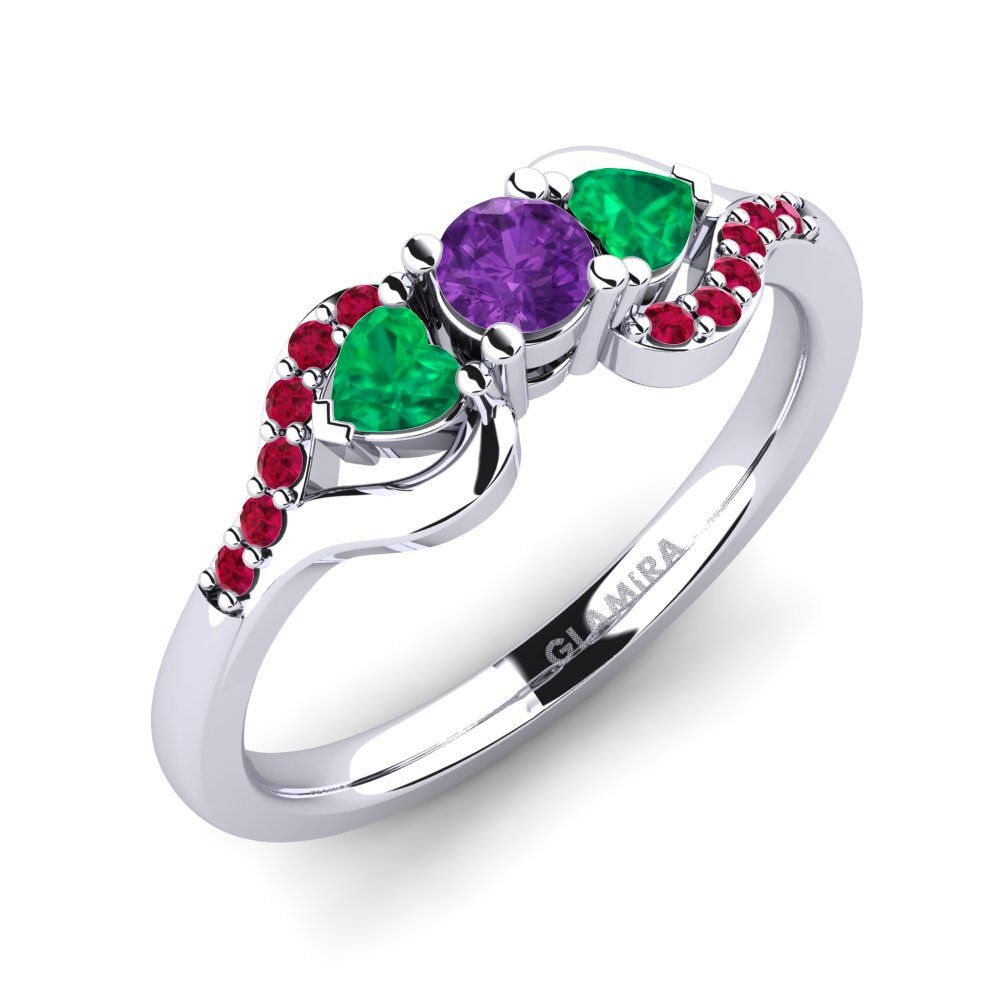 Amethyst Engagement Ring Roselina 0.16 crt