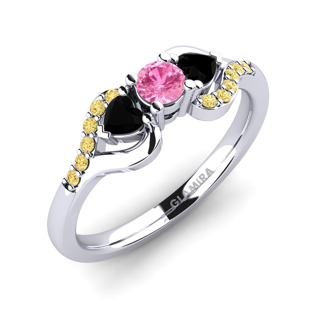 Zafiro Rosado Anillo de compromiso Roselina 0.16 crt