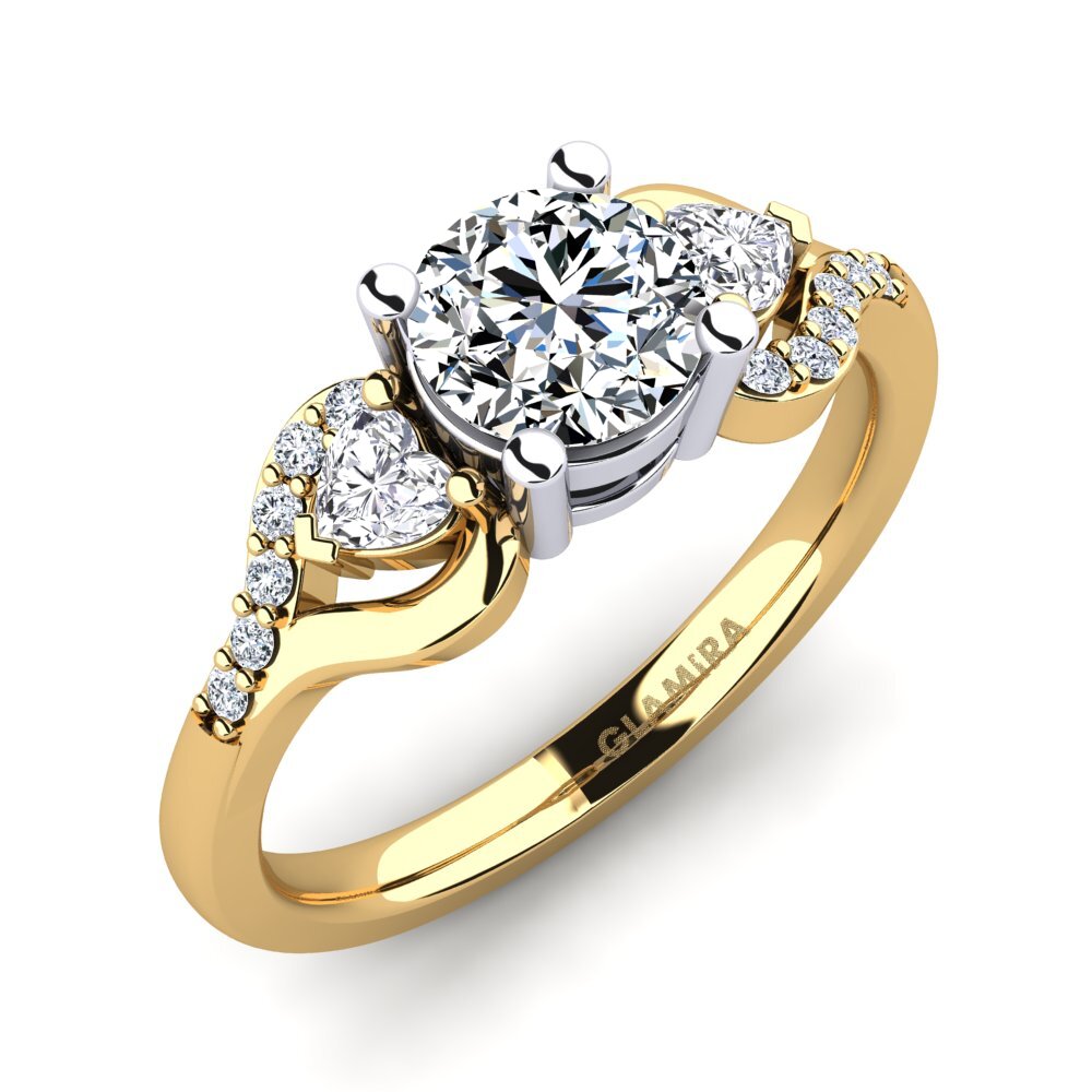 Zircone Bague de fiançailles Roselina 0.8 crt
