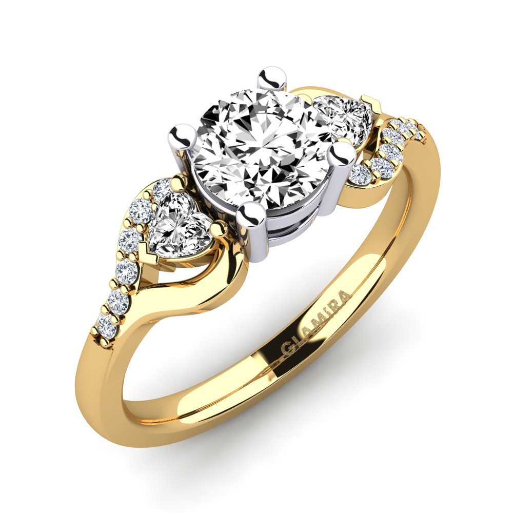 Moissanita Anillo de compromiso Roselina 0.8 crt