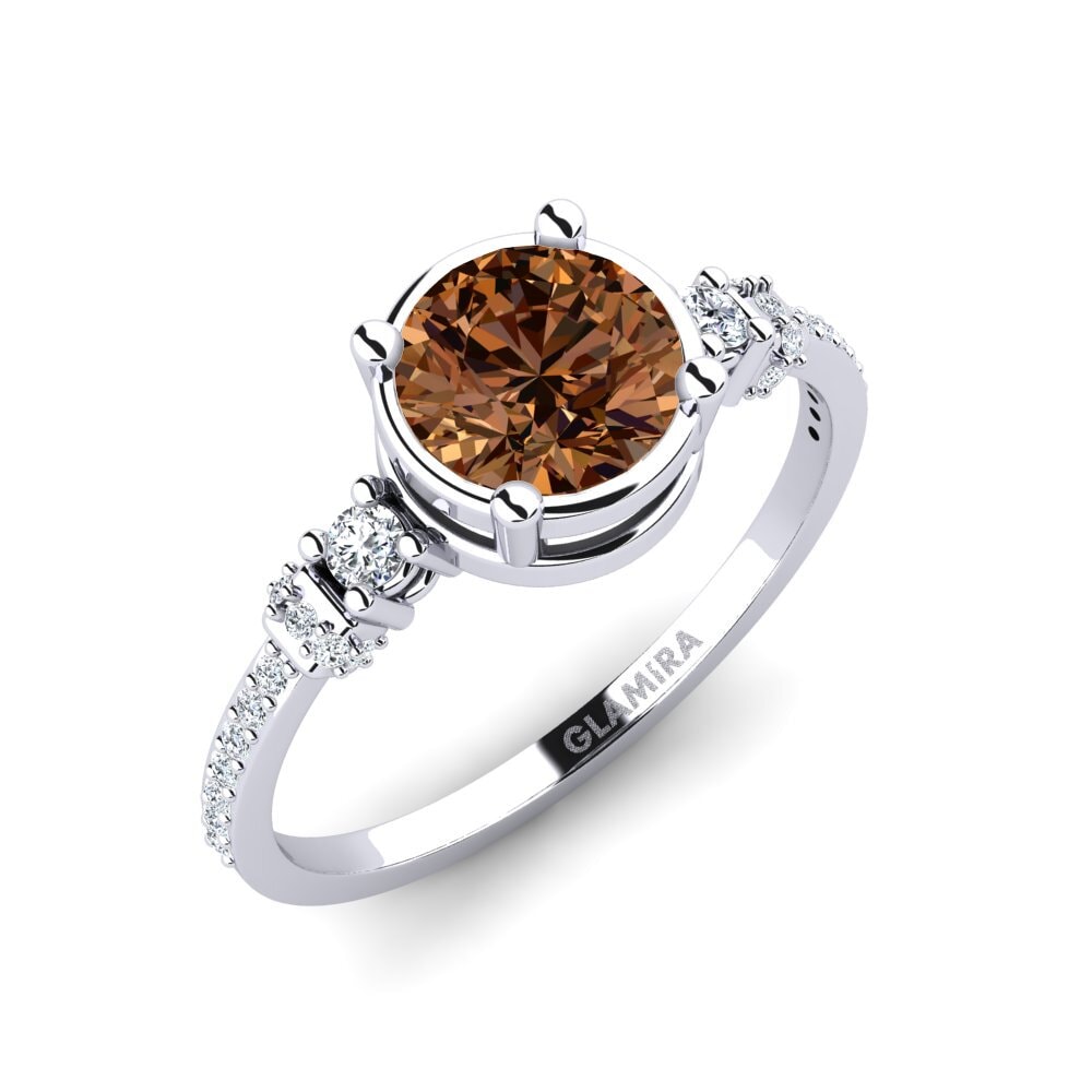 Brown Diamond Engagement Ring Roselyn