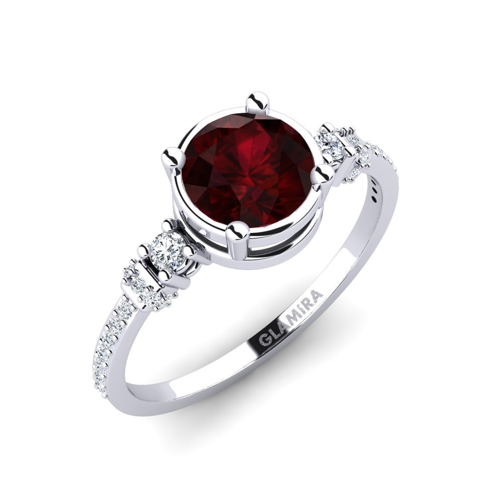 Garnet Engagement Ring Roselyn