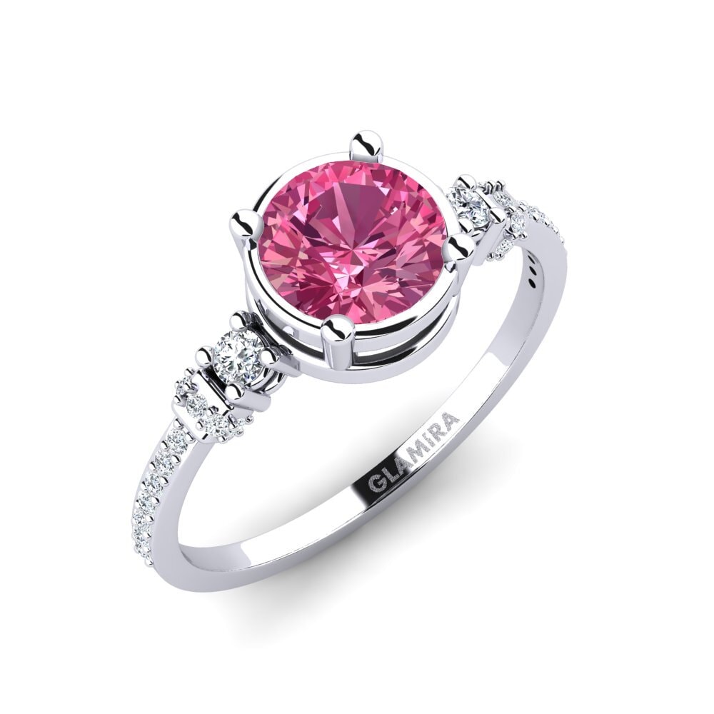 Pink Tourmaline Engagement Ring Roselyn