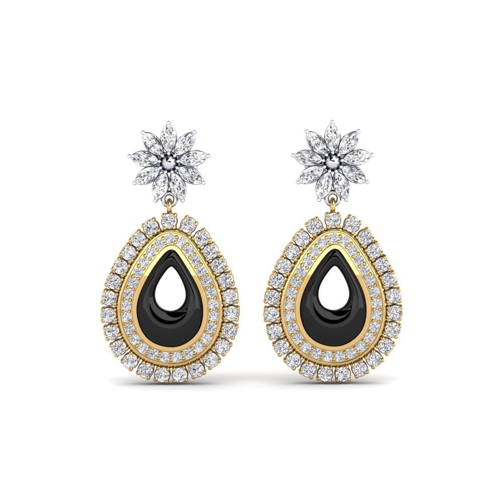 18ct Yellow & White Gold Lab Grown Diamond Women's Earring Roux