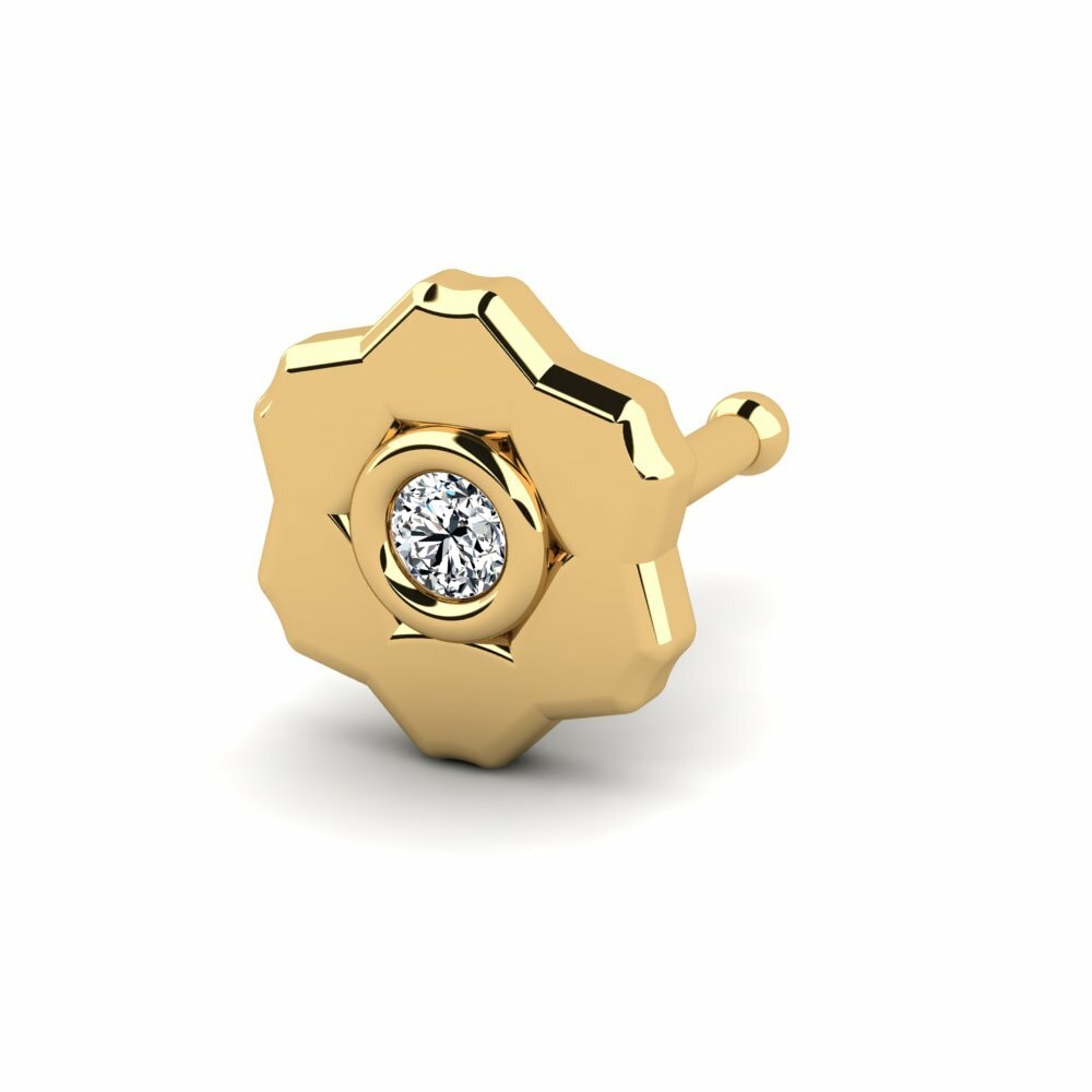 14K Geel Goud Neus Pin Rouxes