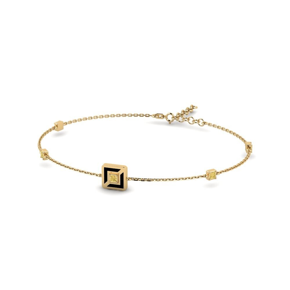 Yellow Diamond Women's Bracelet Rownowaga