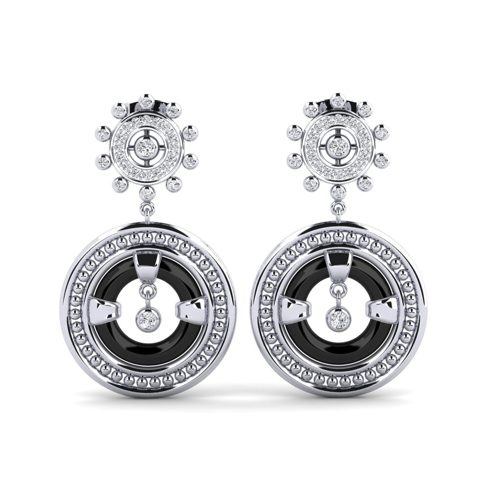 950 Palladium Diamond Women's Earring Roxann