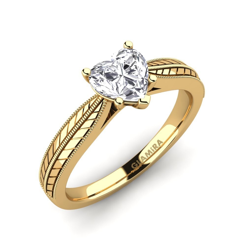 Bague De Fiançailles En Moissanite 1CT - Argent 925 Plaqué Or Blanc - Couleur D VVS1 - Brillant éclatant - Cadeau Femme - 6