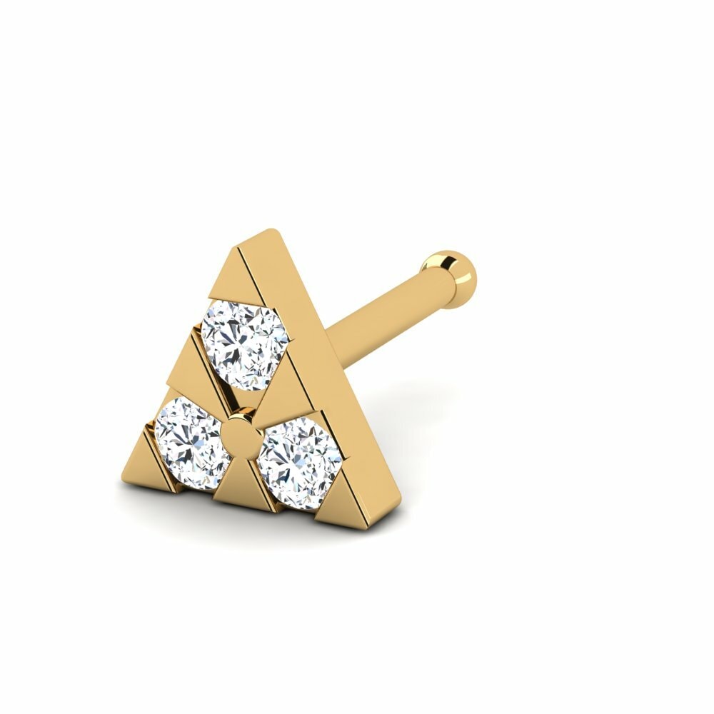 14K Geel Goud Neus Pin Royaute