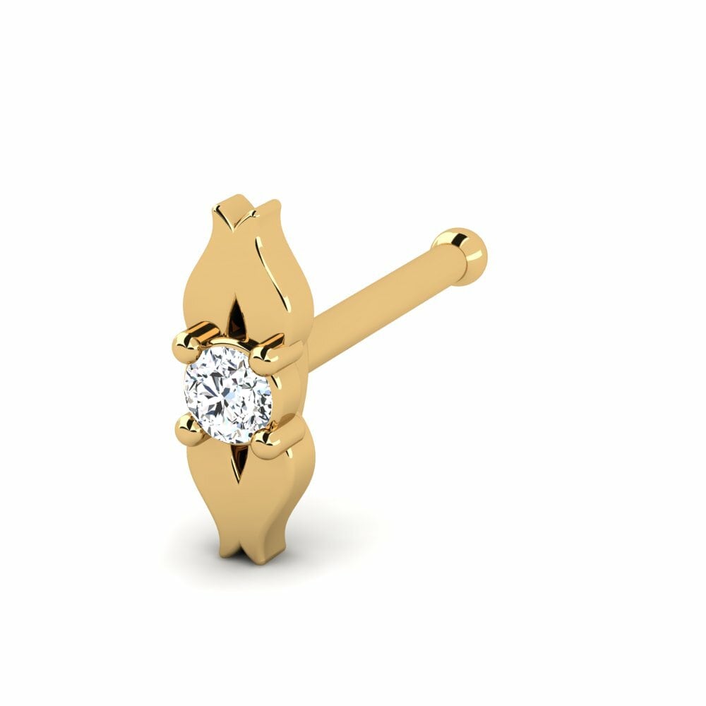 14K Geel Goud Neus Pin Roysun