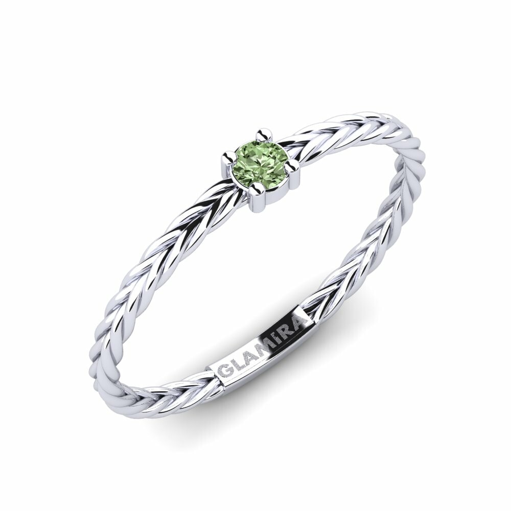 Green Diamond Ring Rozarano
