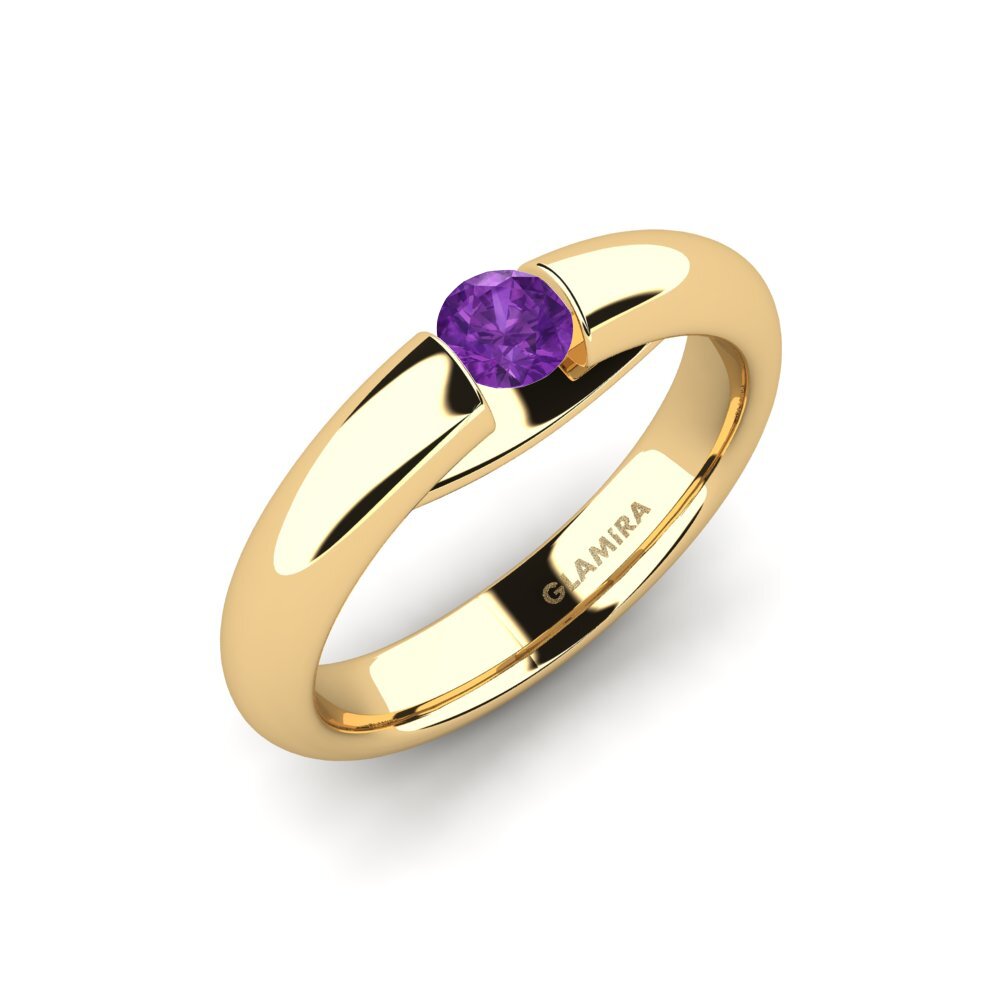 Amethyst Engagement Ring Ursula 0.25crt