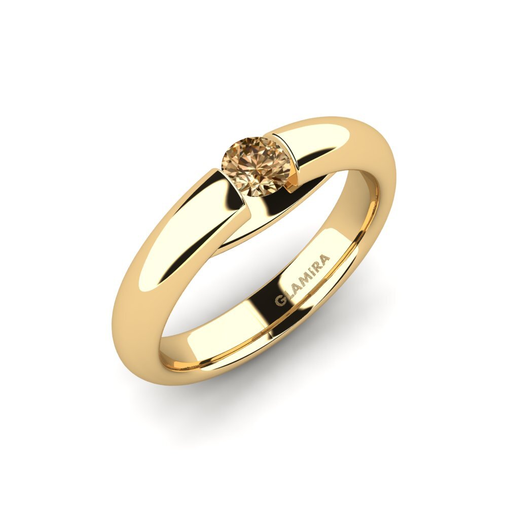 Brown Diamond Engagement Ring Ursula 0.25crt