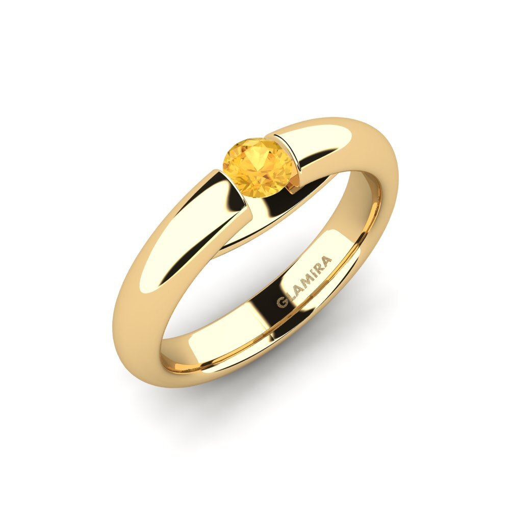 Citrine Engagement Ring Ursula 0.25 crt
