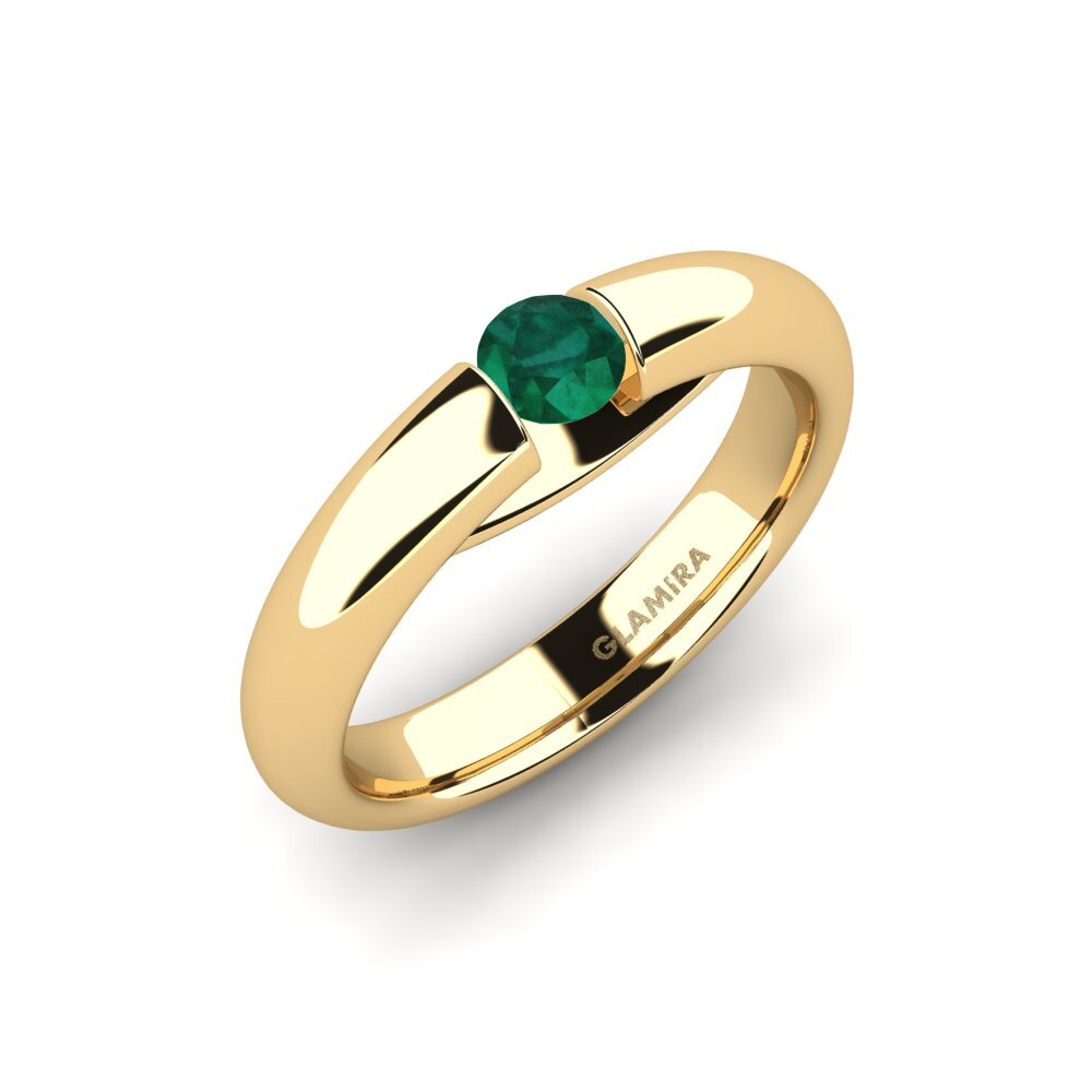 Emerald Engagement Ring Ursula 0.25crt