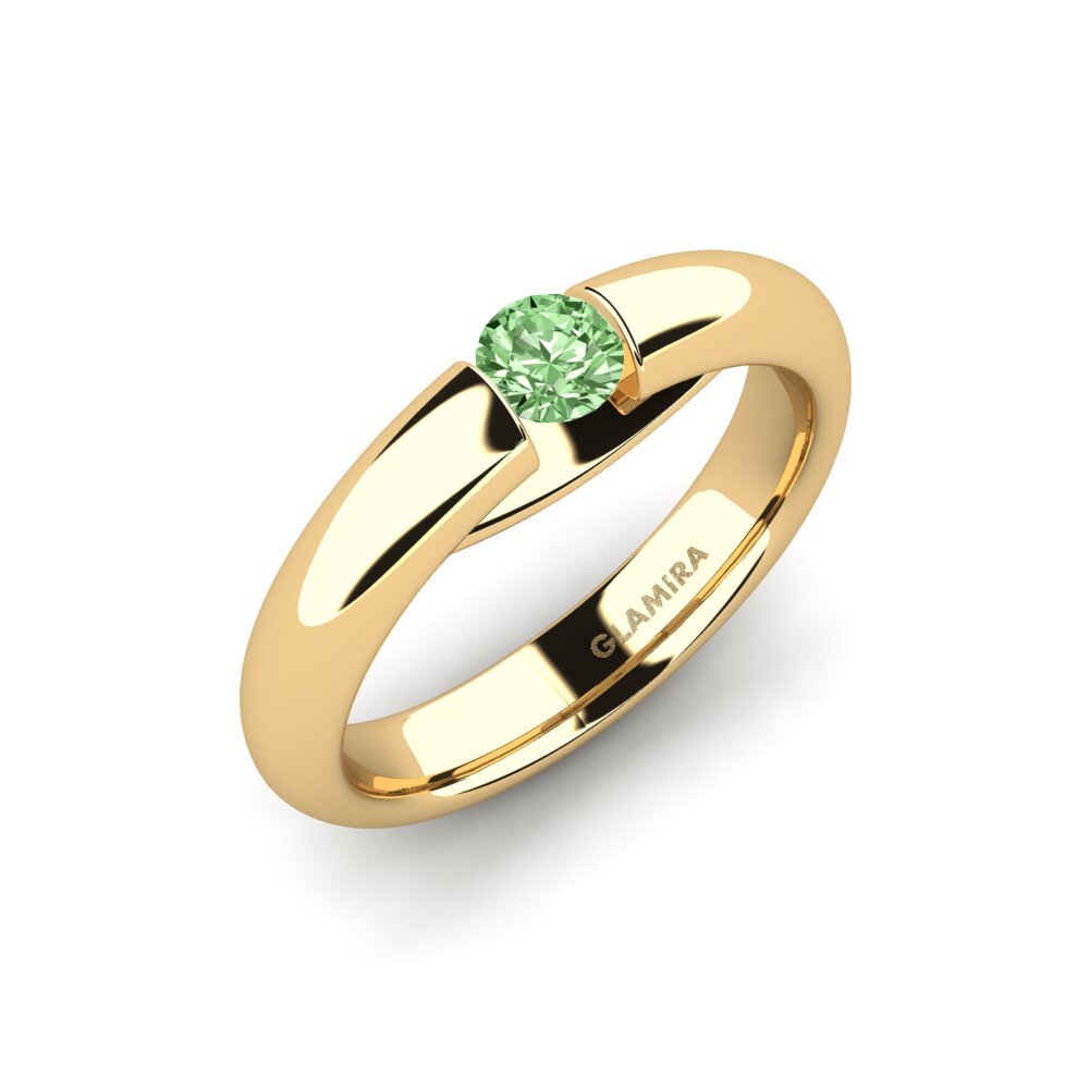 Green Diamond Engagement Ring Ursula 0.25 crt