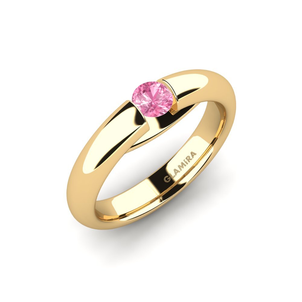 Saphir Rose Bague de fiançailles Ursula 0.25crt