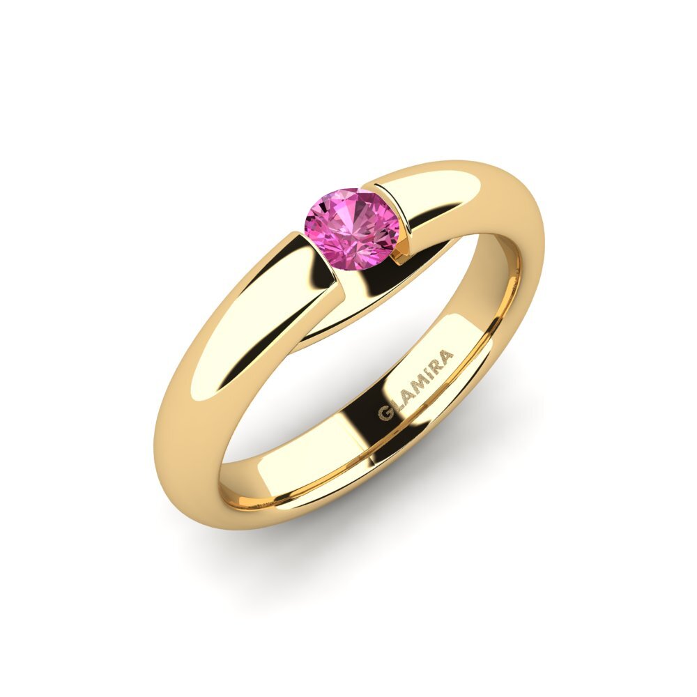 Pink Topaz Engagement Ring Ursula 0.25 crt