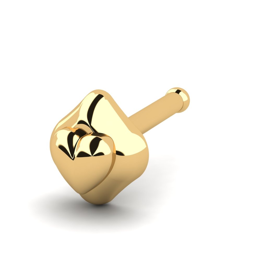 Or Jaune 18k Piercing Nez Rubalcaba