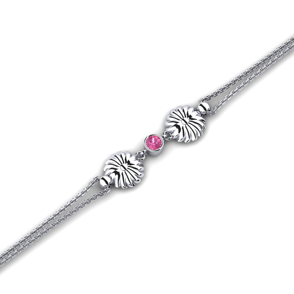 Tourmaline Rose Bracelet pour femme Rubin