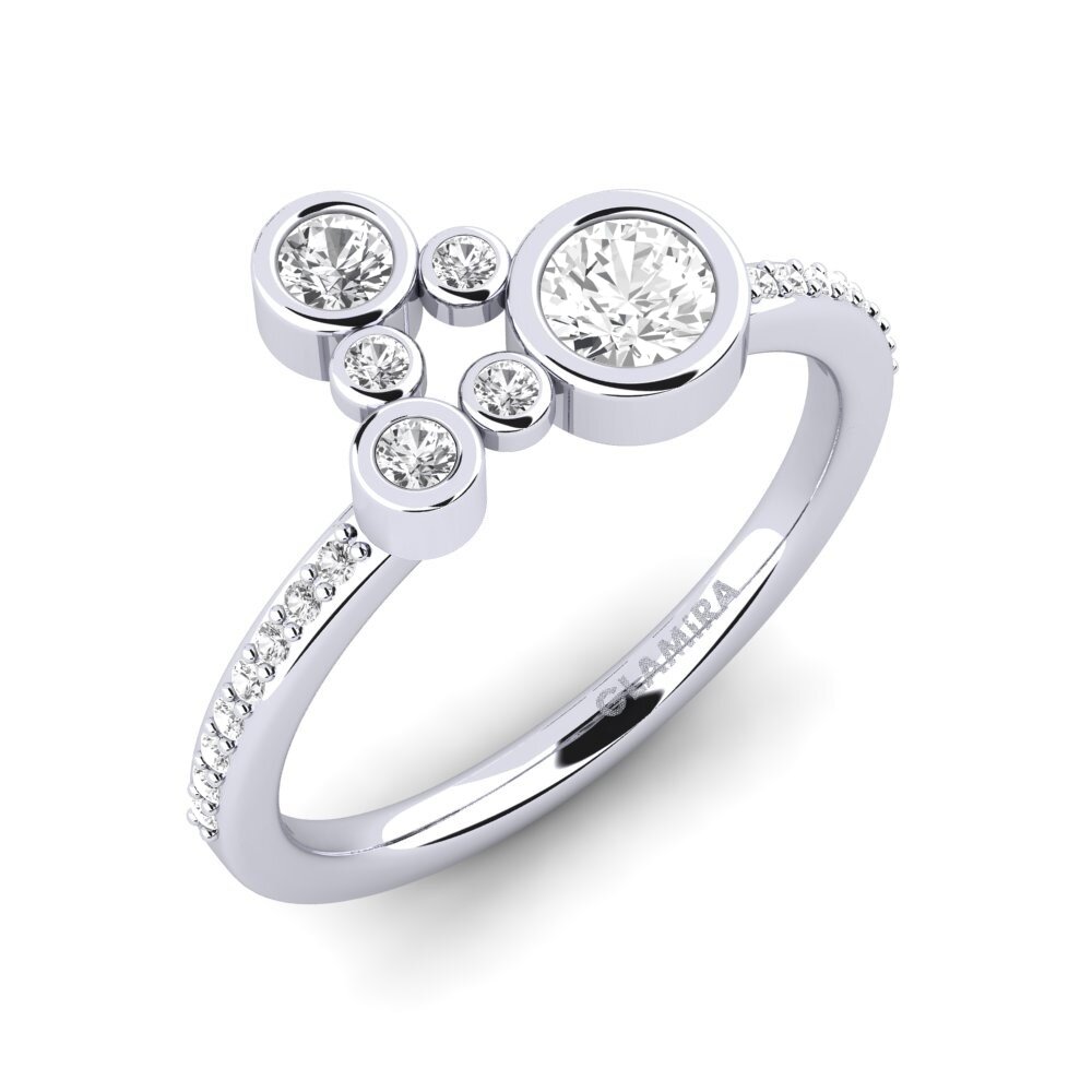 White sapphire Engagement Ring Rudina