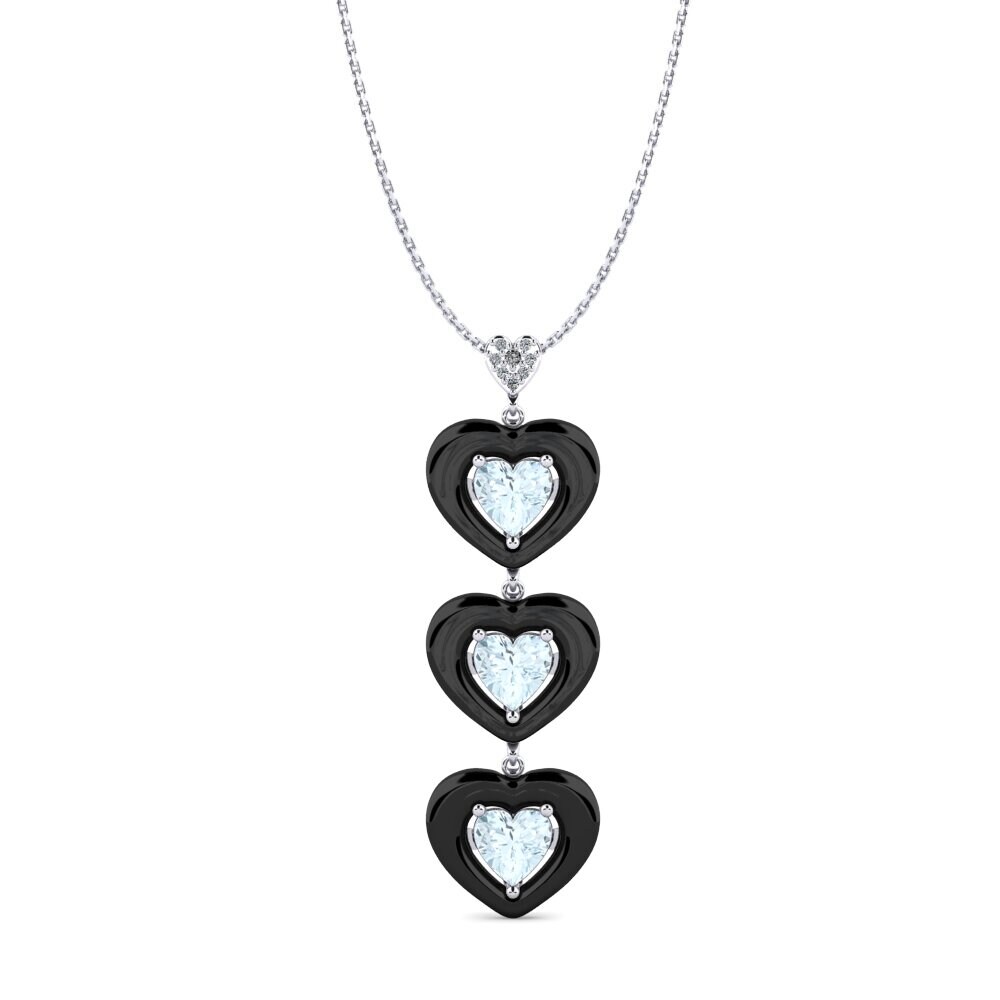 White Silver Aquamarine Women's Pendant Ruggieri