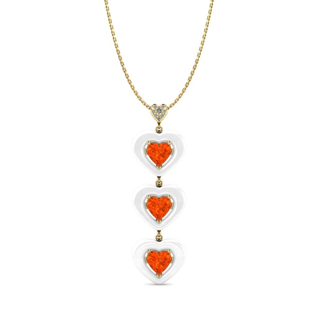 Fire Opal Women's Pendant Ruggieri