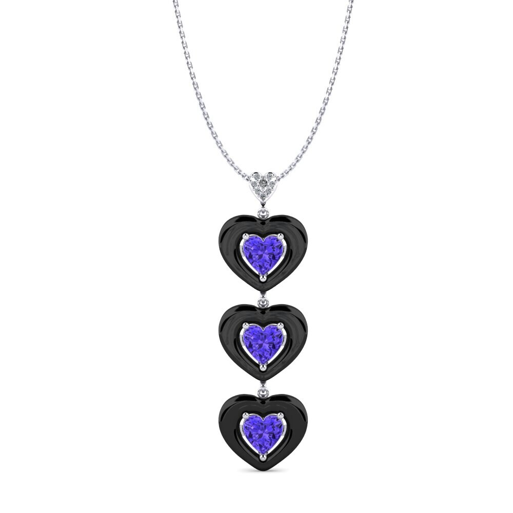 950 Platinum Tanzanite Women's Pendant Ruggieri