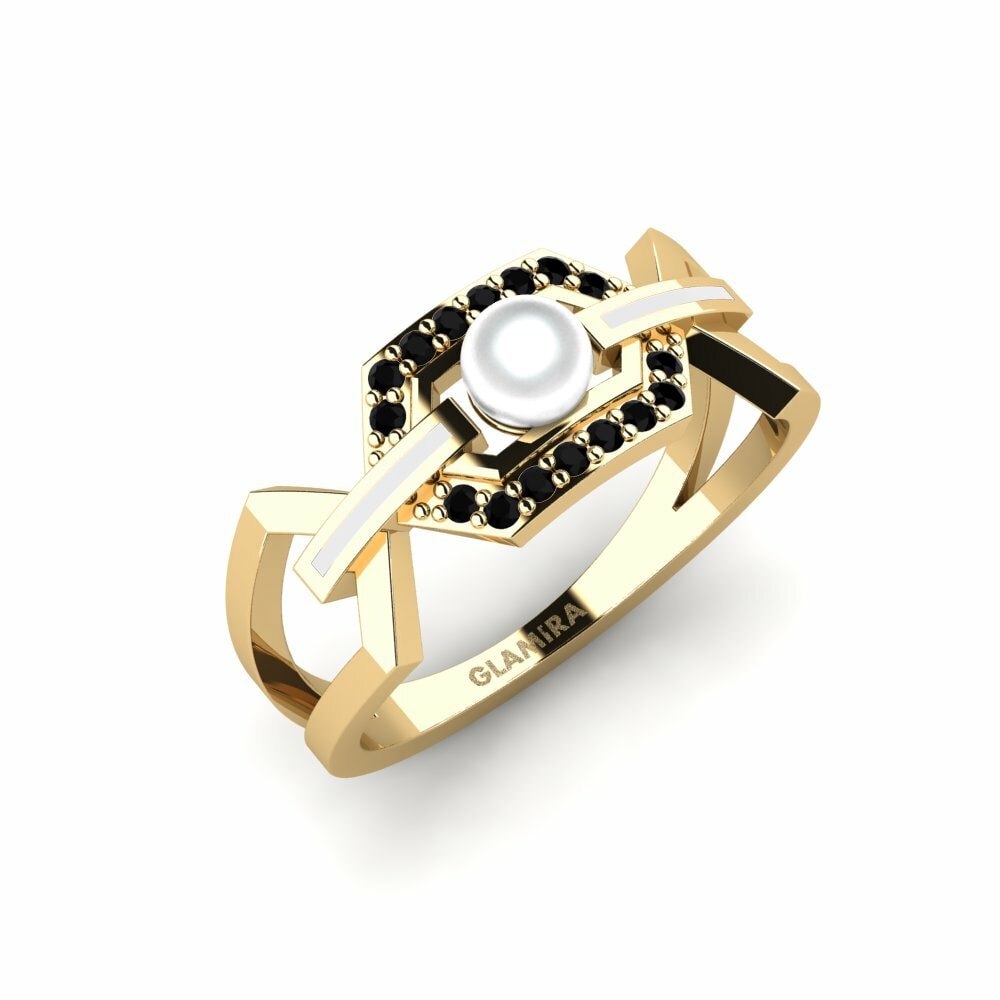 Zwarte Saffier Ringen Ruiva