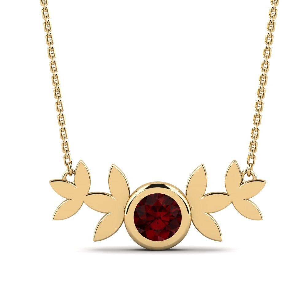 Garnet Women's Necklace Rulleo
