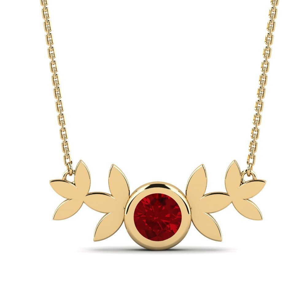 Red Zirconia Women's Necklace Rulleo