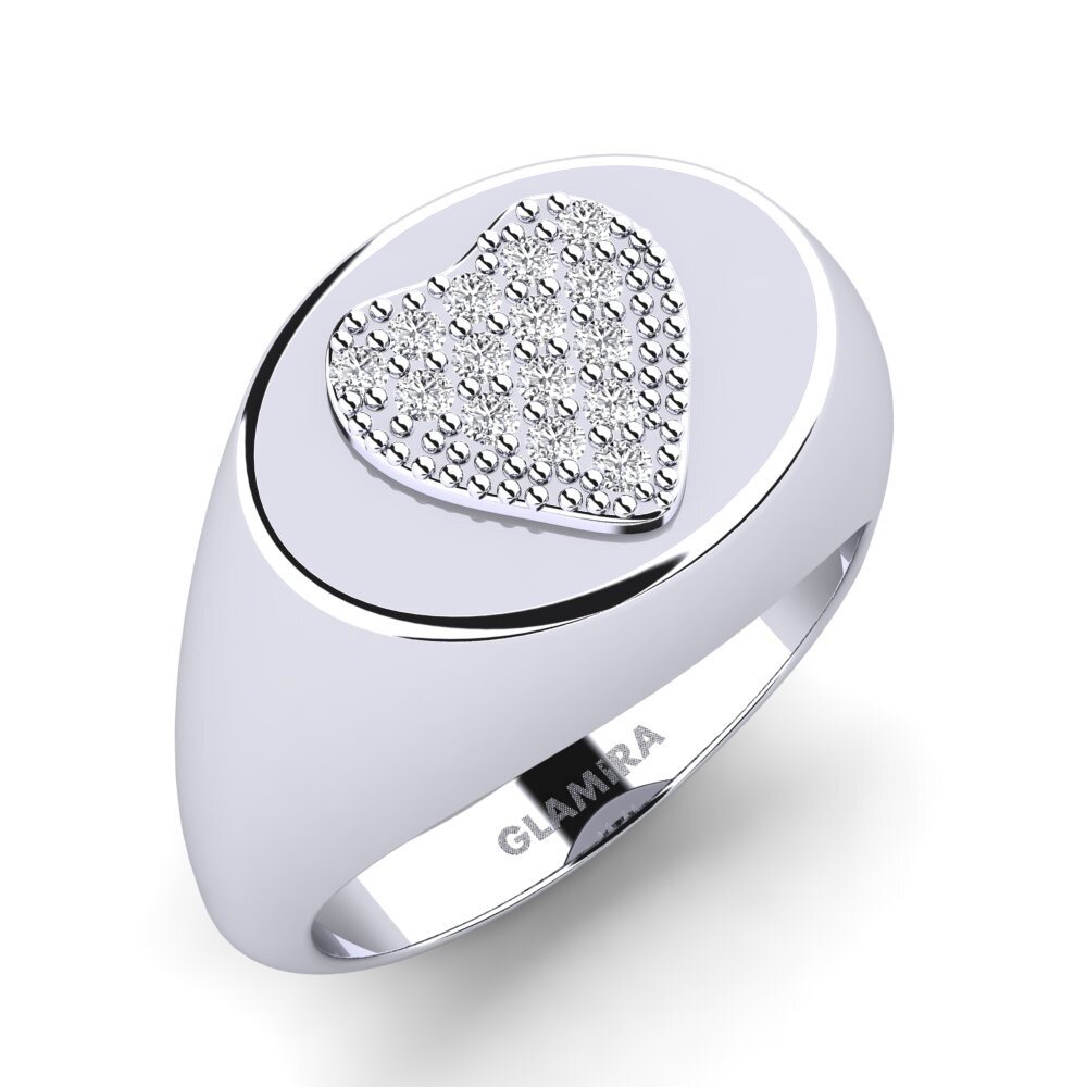 Kaufen Sie GLAMIRA Pinker Ring Rund mit 0.12 Karat Moissanit Rund ...