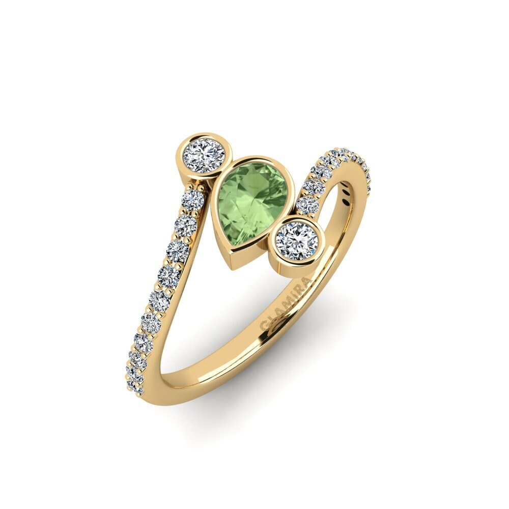 Green Sapphire Engagement Ring Rungo