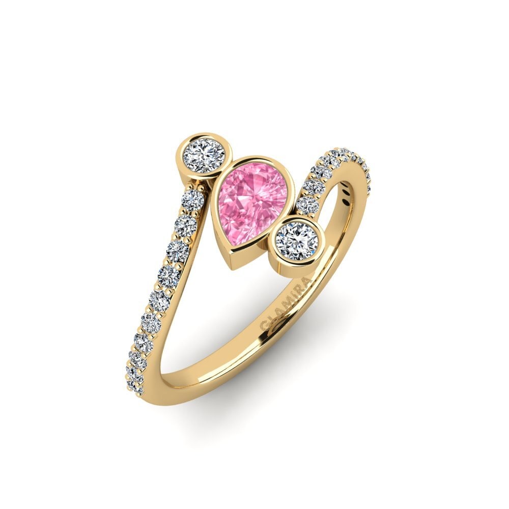 Pink Sapphire Engagement Ring Rungo