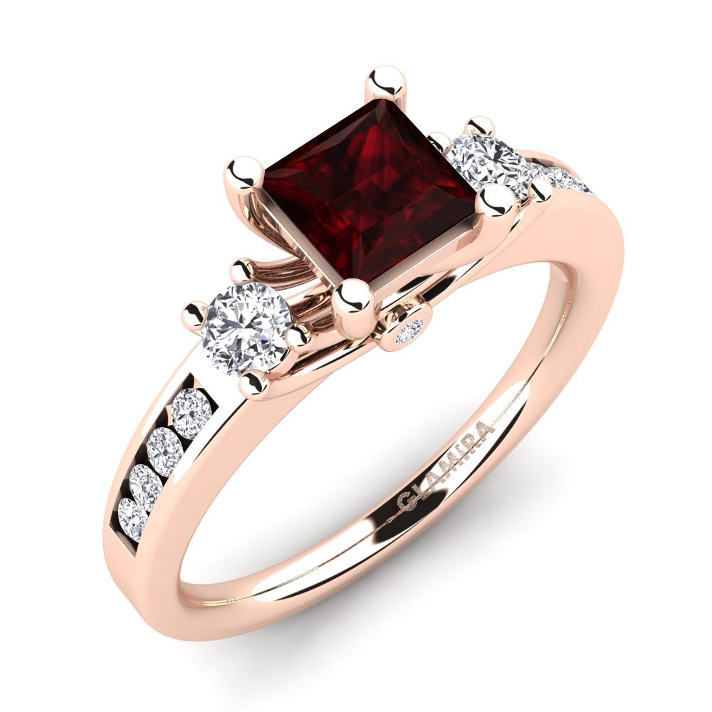 Garnet Engagement Ring Rupinder