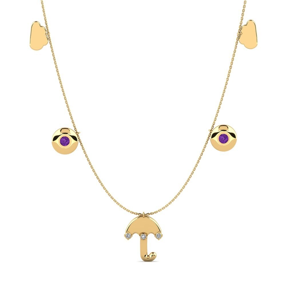 Amethyst Women's Necklace Rusalia
