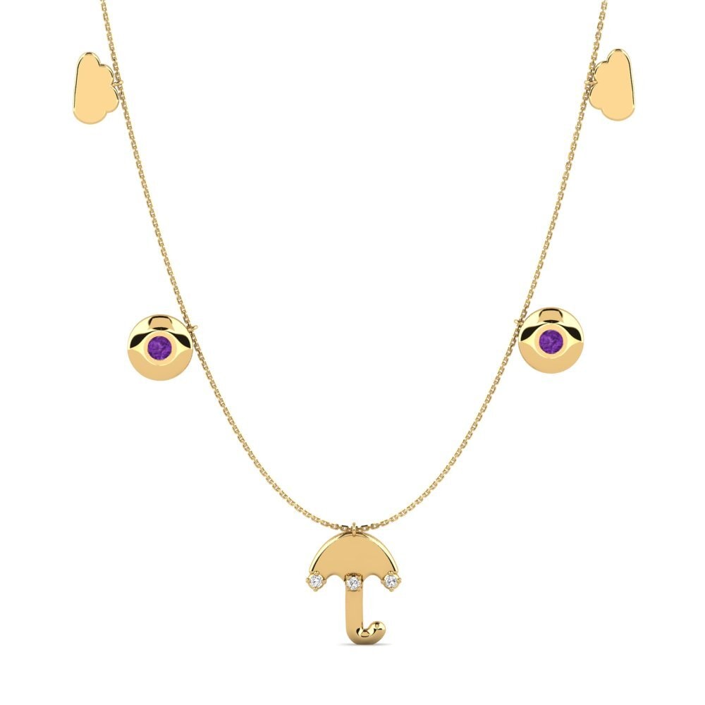 Amethyst Women's Necklace Rusalia