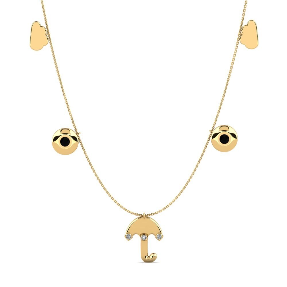 Black Onyx Women's Necklace Rusalia