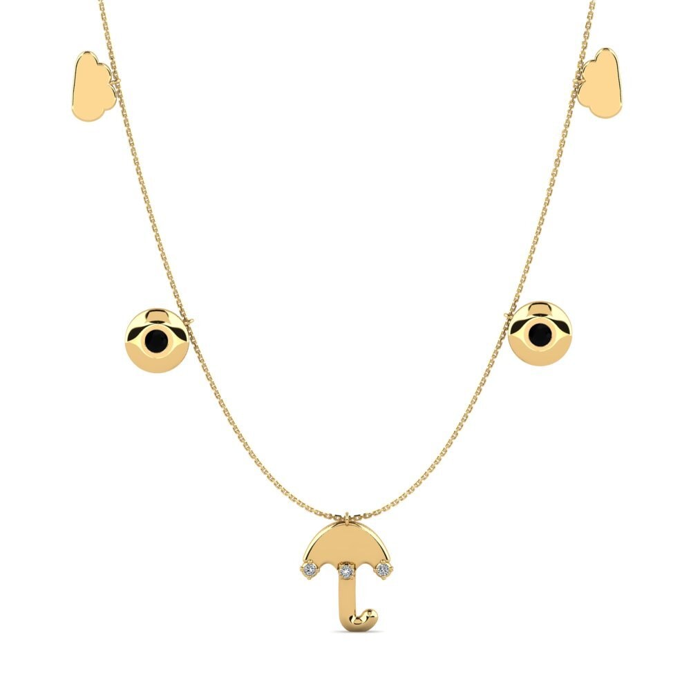 Black Diamond Women's Necklace Rusalia