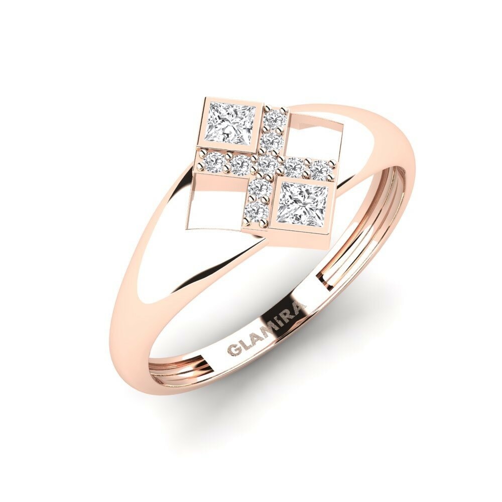 14K Rood Goud Ringen Rutherford