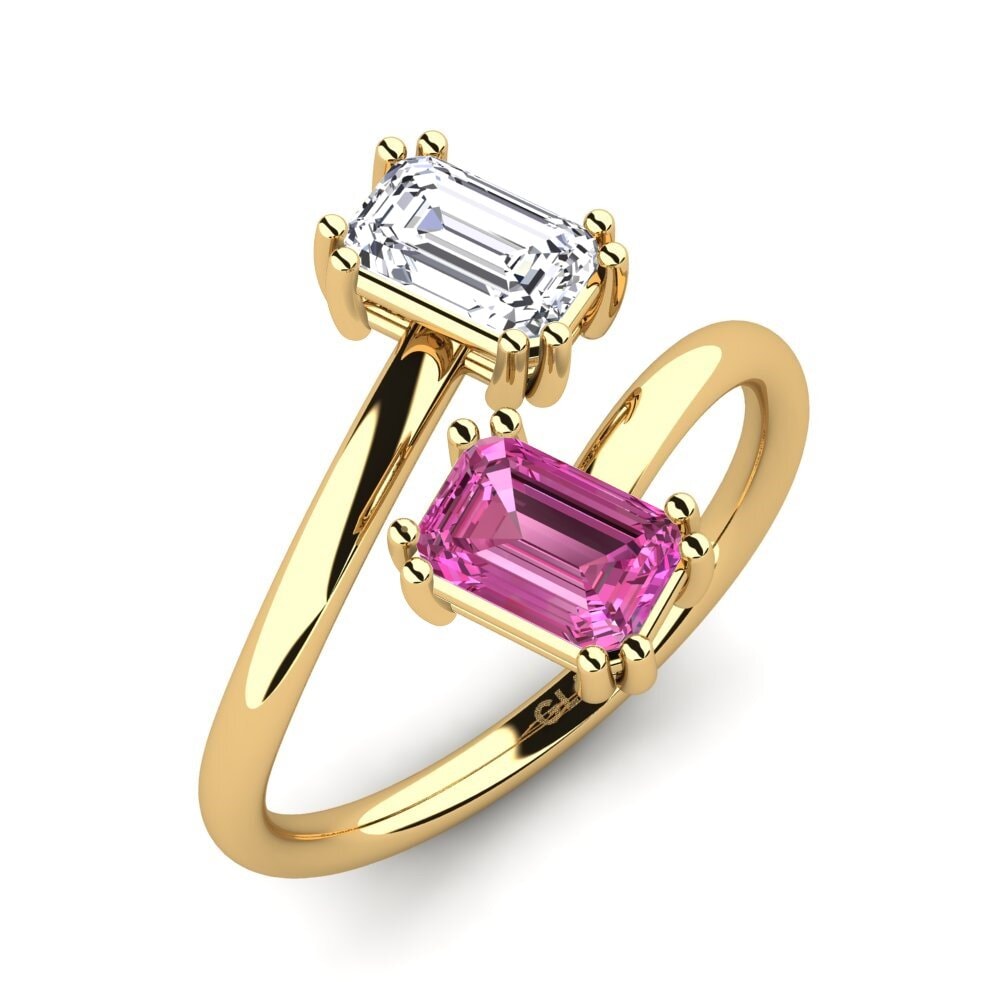 Pink Topaz Engagement Ring Ruzenka