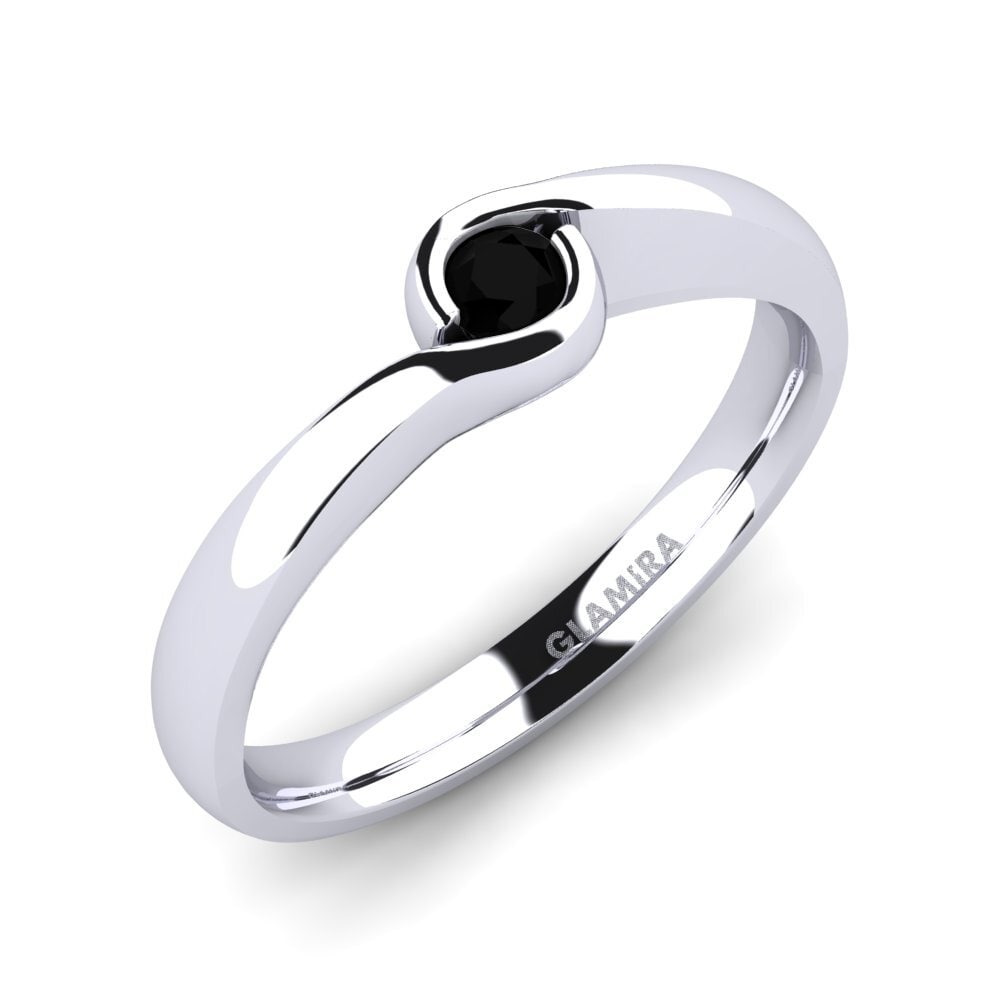 Zwarte Diamant Verlovingsring Sabella 01crt