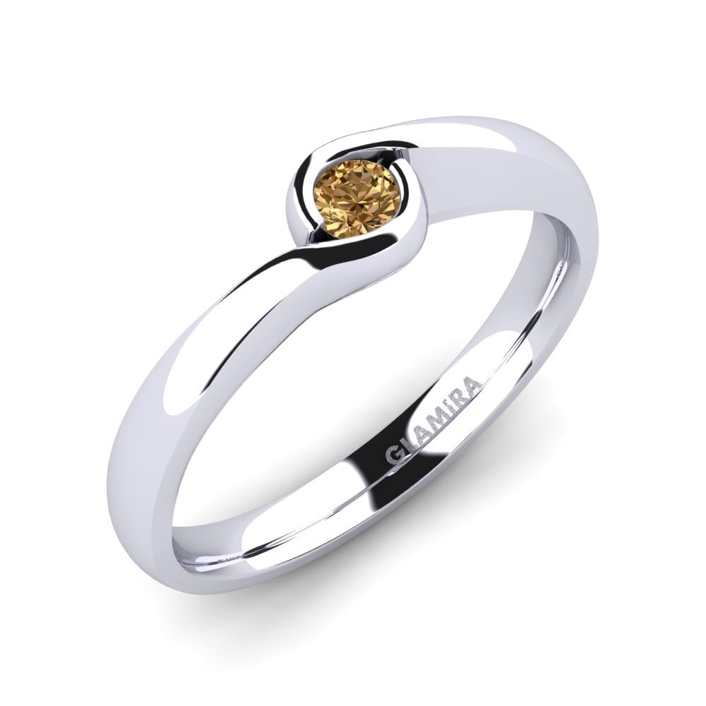 Bruine Diamant Verlovingsring Sabella 01crt
